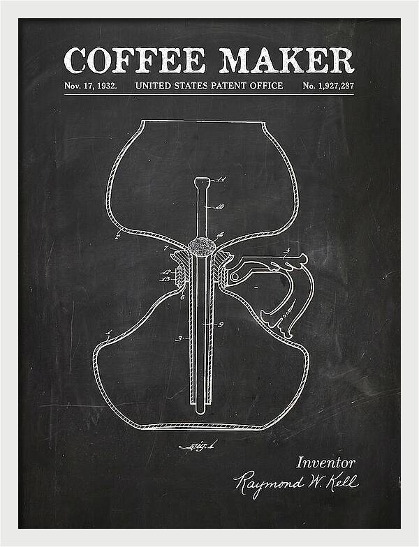 Coffee Maker Chalkboard Patent Us1927287a
