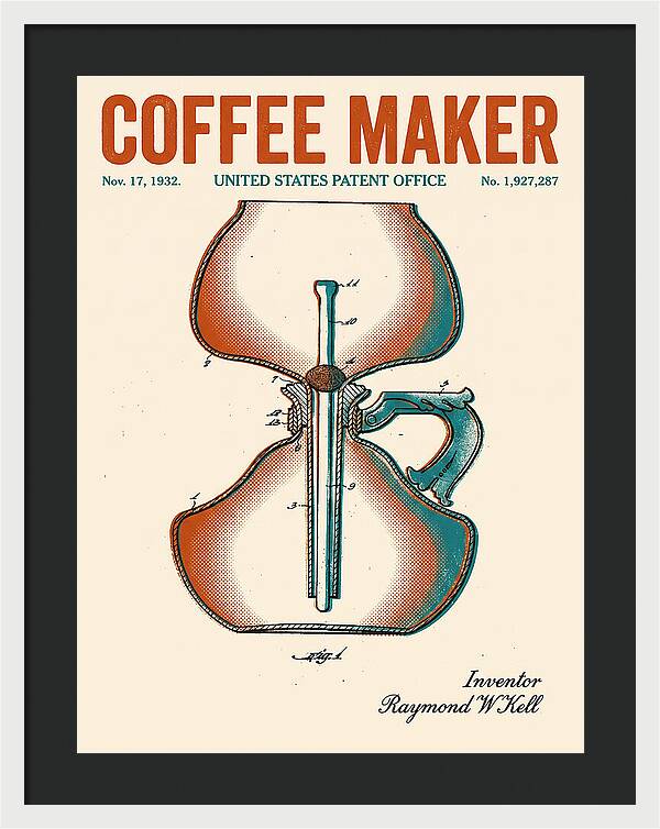 Coffee Maker Retro Patent Us1927287a