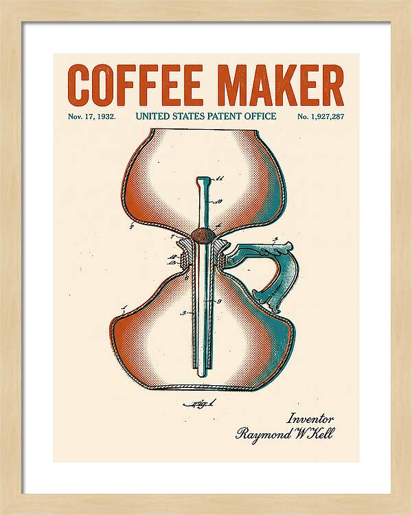 Coffee Maker Retro Patent Us1927287a