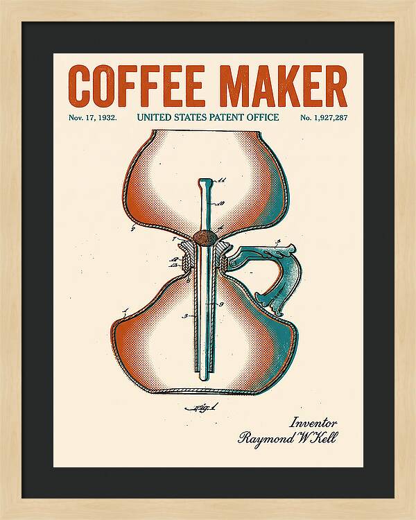 Coffee Maker Retro Patent Us1927287a