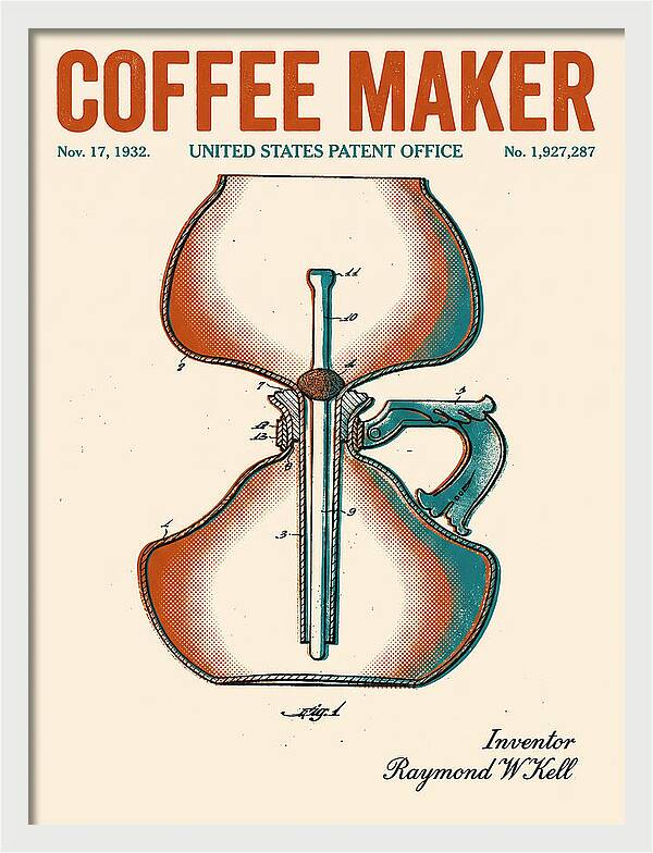 Coffee Maker Retro Patent Us1927287a