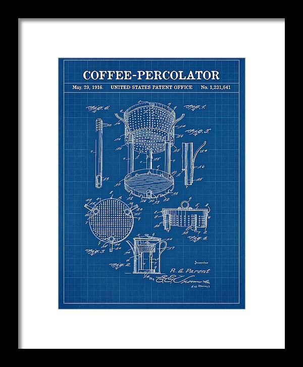 Coffee Percolator Blueprint Patent Us1231641a