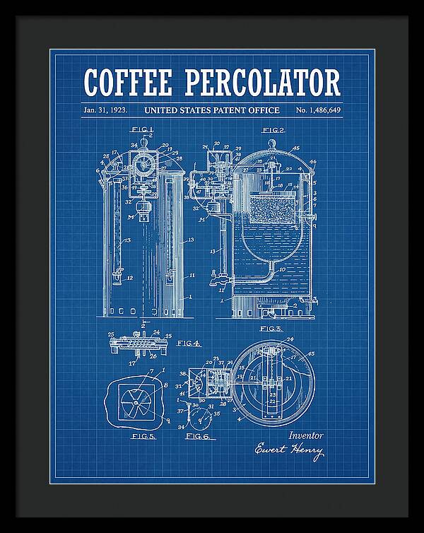Coffee Percolator Blueprint Patent Us1486649a
