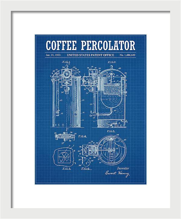Coffee Percolator Blueprint Patent Us1486649a