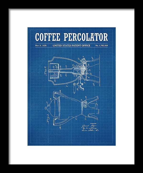 Coffee Percolator Blueprint Patent Us1782958a