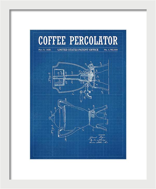 Coffee Percolator Blueprint Patent Us1782958a