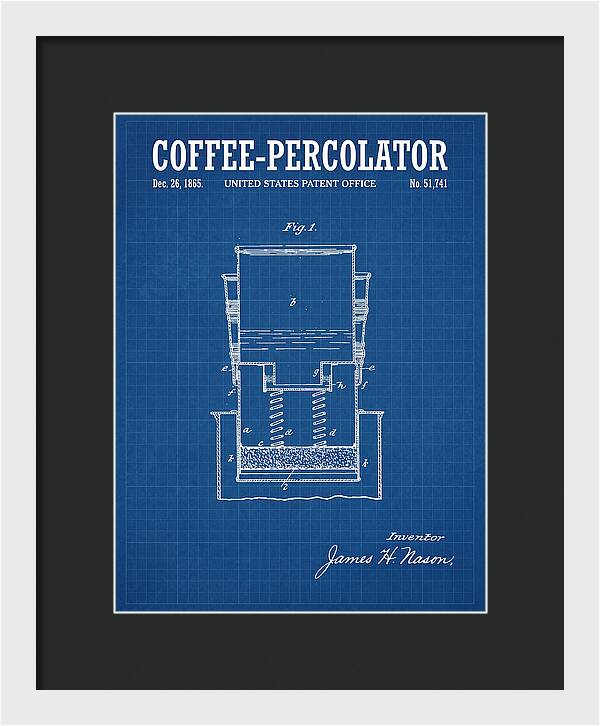 Coffee Percolator Blueprint Patent Us51741a