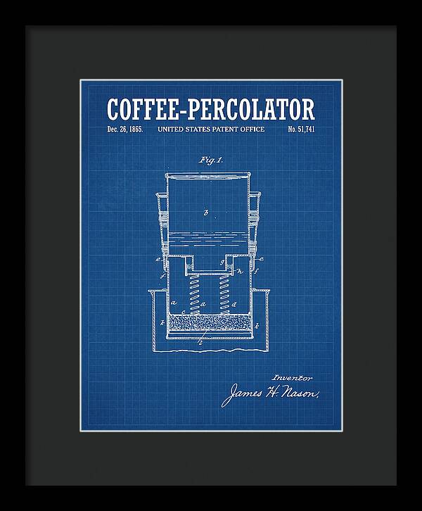 Coffee Percolator Blueprint Patent Us51741a
