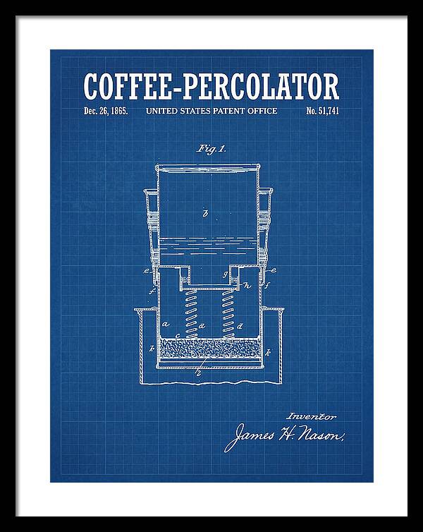Coffee Percolator Blueprint Patent Us51741a