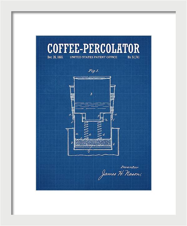 Coffee Percolator Blueprint Patent Us51741a
