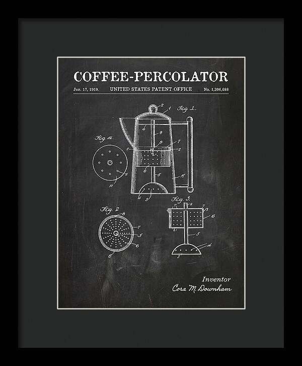 Coffee Percolator Chalkboard Patent Us1306688a