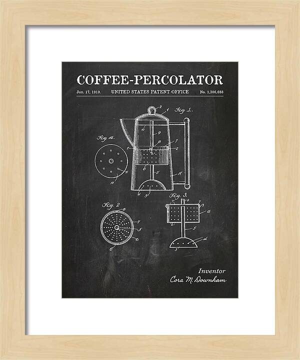 Coffee Percolator Chalkboard Patent Us1306688a