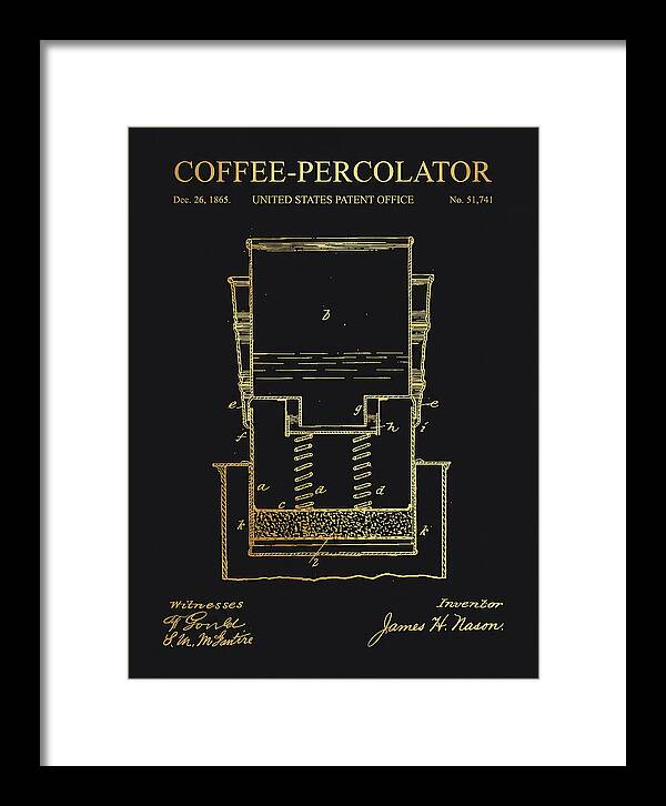 Coffee Percolator Gold Patent Us51741a