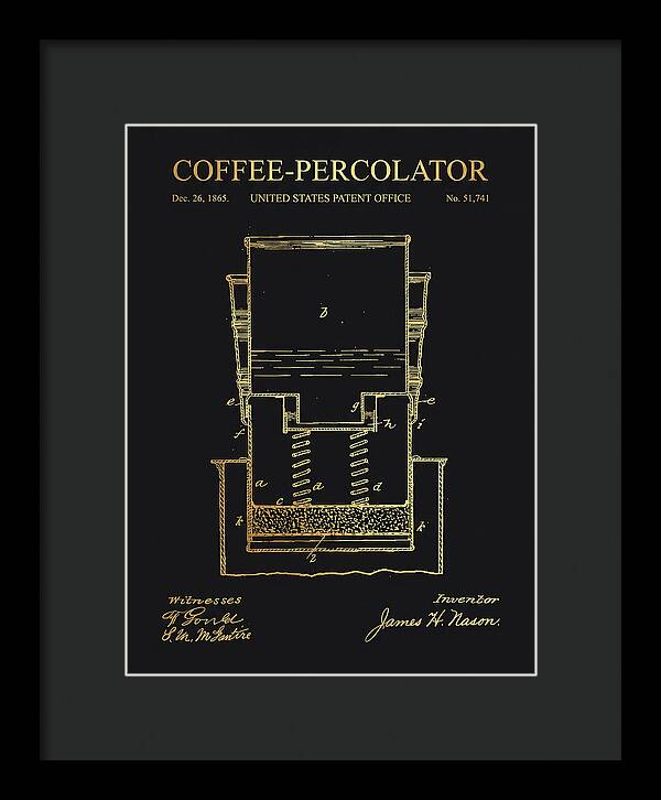 Coffee Percolator Gold Patent Us51741a