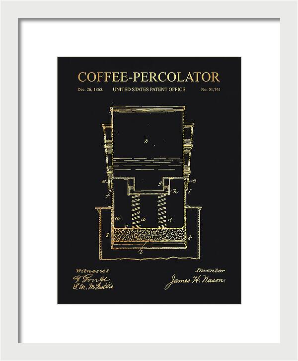 Coffee Percolator Gold Patent Us51741a