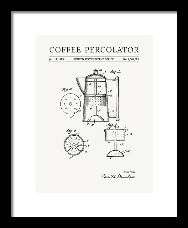 Coffee Percolator Minimalist Patent Us1306688a