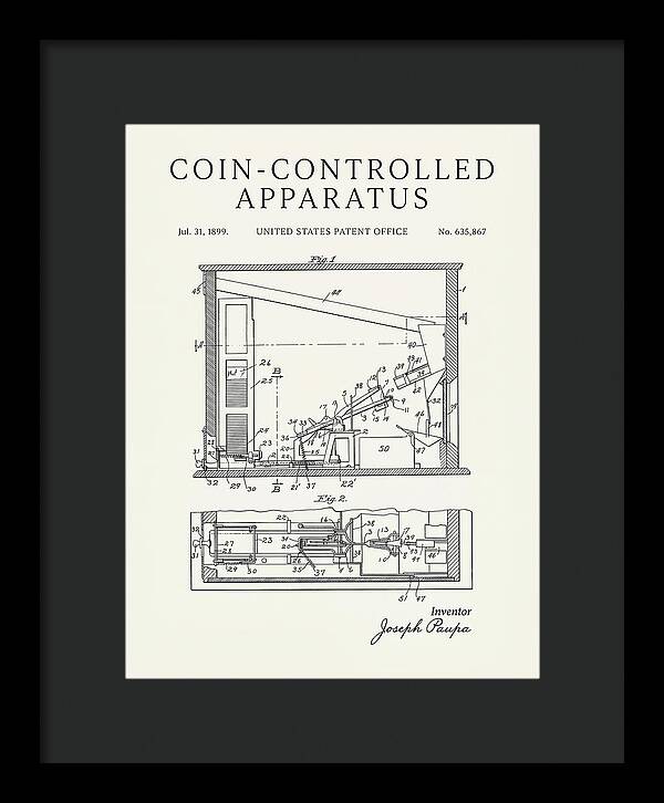 Coin Controlled Apparatus Minimalist Patent Us635867a