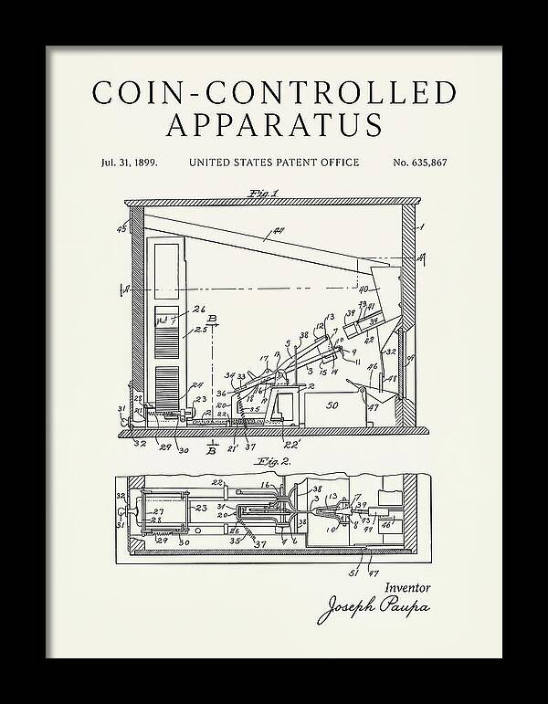 Coin Controlled Apparatus Minimalist Patent Us635867a
