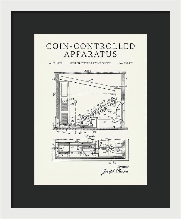Coin Controlled Apparatus Minimalist Patent Us635867a