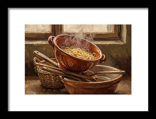 Colander Draining Pasta