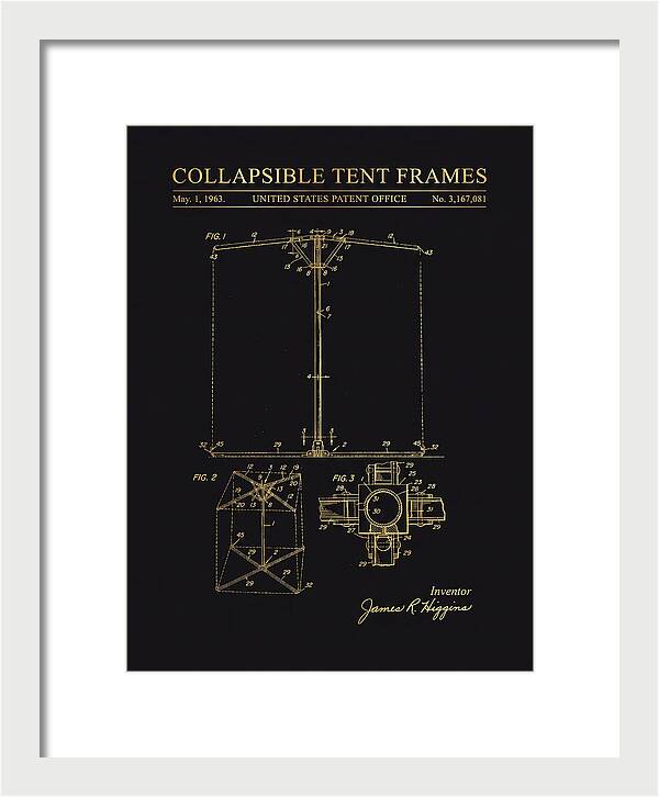 Collapsible Tent Frame Gold Patent Us3167081a