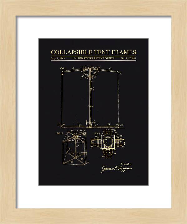 Collapsible Tent Frame Gold Patent Us3167081a