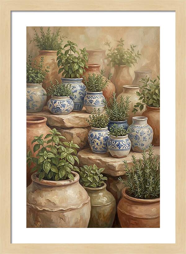 Collection Of Blue And White Ceramics