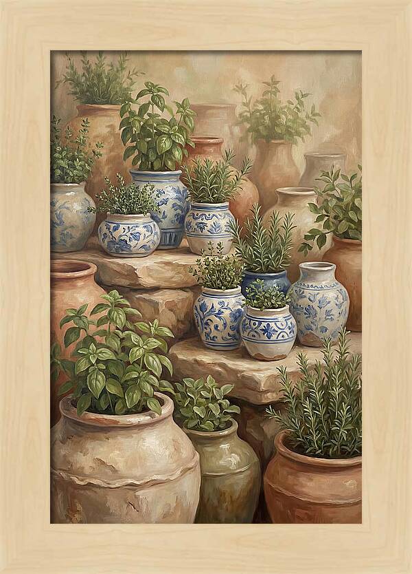 Collection Of Blue And White Ceramics