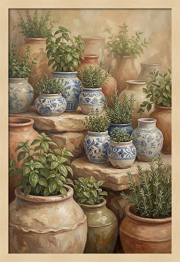 Collection Of Blue And White Ceramics