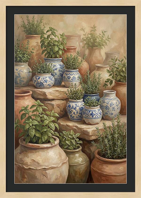 Collection Of Blue And White Ceramics