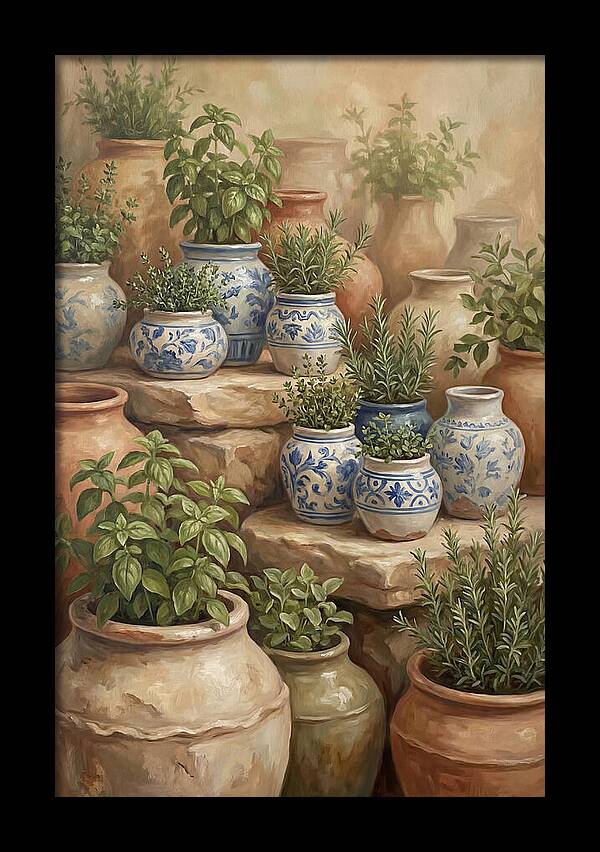 Collection Of Blue And White Ceramics