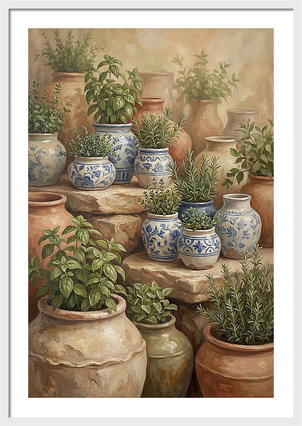 Collection Of Blue And White Ceramics