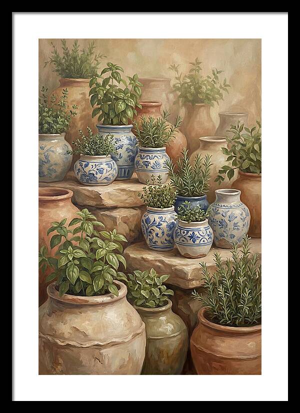 Collection Of Blue And White Ceramics