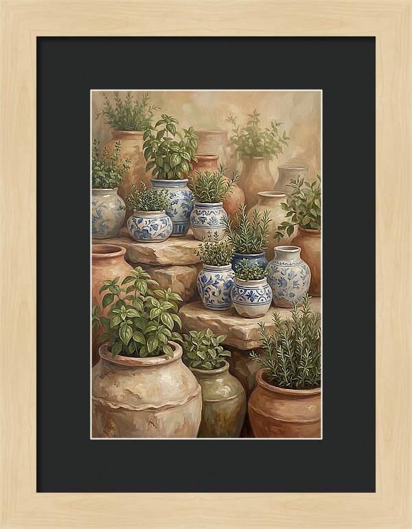 Collection Of Blue And White Ceramics
