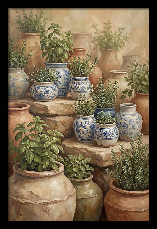 Collection Of Blue And White Ceramics