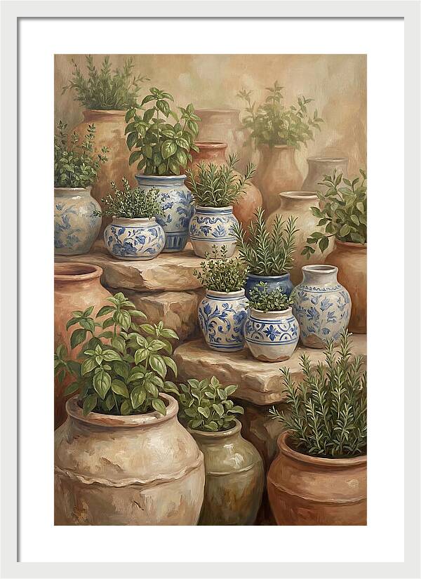 Collection Of Blue And White Ceramics