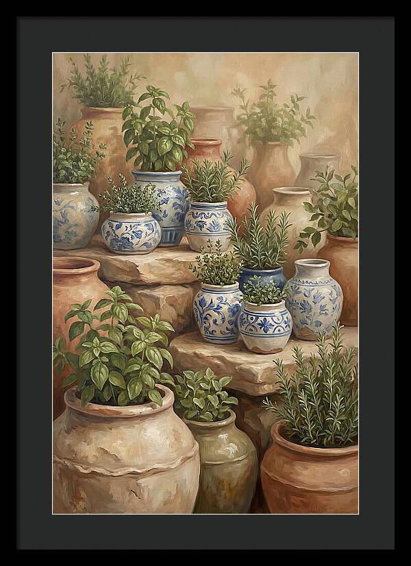 Collection Of Blue And White Ceramics