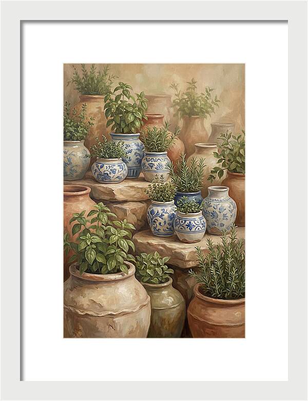 Collection Of Blue And White Ceramics