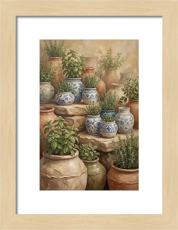 Collection Of Blue And White Ceramics