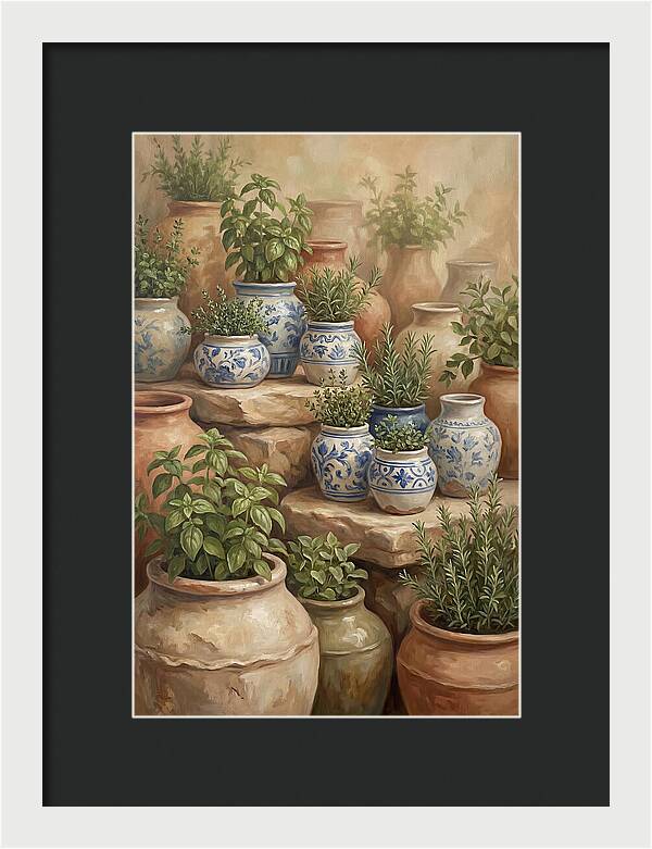 Collection Of Blue And White Ceramics