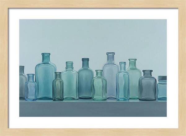 Collection Of Vintage Glass Bottles