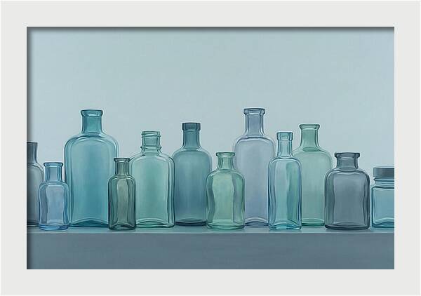 Collection Of Vintage Glass Bottles