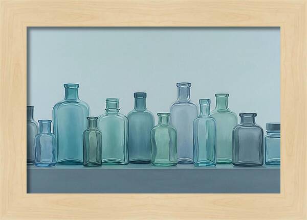 Collection Of Vintage Glass Bottles