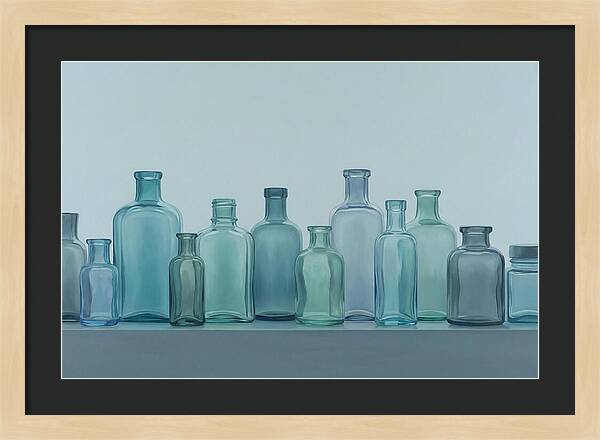 Collection Of Vintage Glass Bottles