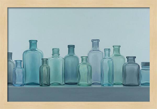 Collection Of Vintage Glass Bottles