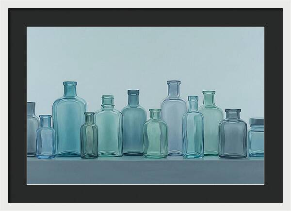 Collection Of Vintage Glass Bottles
