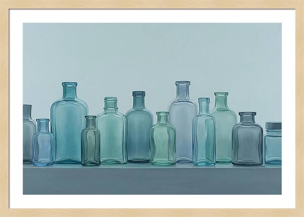 Collection Of Vintage Glass Bottles
