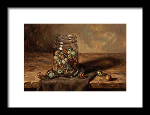 Collection Of Vintage Glass Marbles