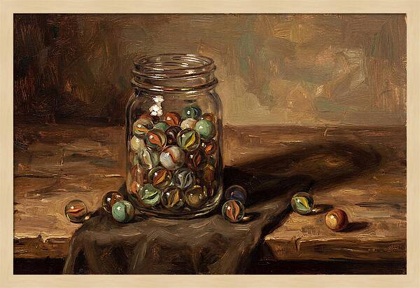 Collection Of Vintage Glass Marbles