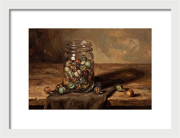 Collection Of Vintage Glass Marbles
